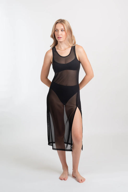 Koy Resort Seascape Mesh Long Dress