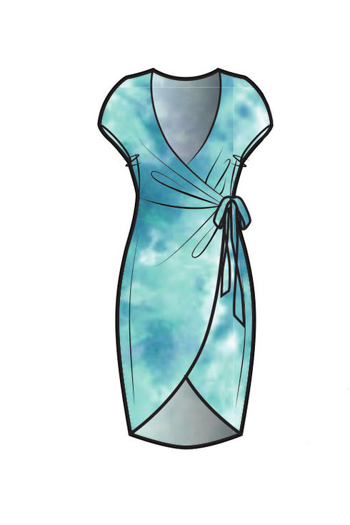 Koy Resort Aquarella Wrap Dress