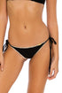 Luli Fama Midnight Dreaming WAVEY RUCHED BACK BRAZILIAN TIE SIDE BOTTOM
