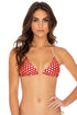 Luli Fama Dotted Delight Triangle top