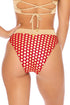 Luli Fama Dotted Delight High leg banded waist bottom