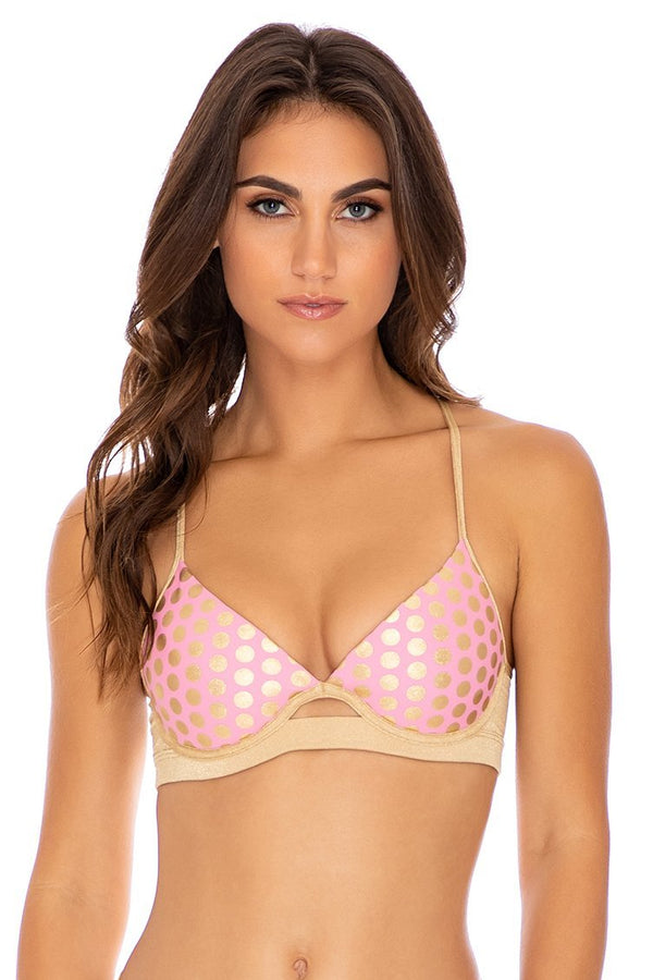 Luli Fama Dotted Delight Underwire Top