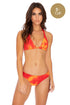 Luli Fama Fire Dancer Triangle Halter Top
