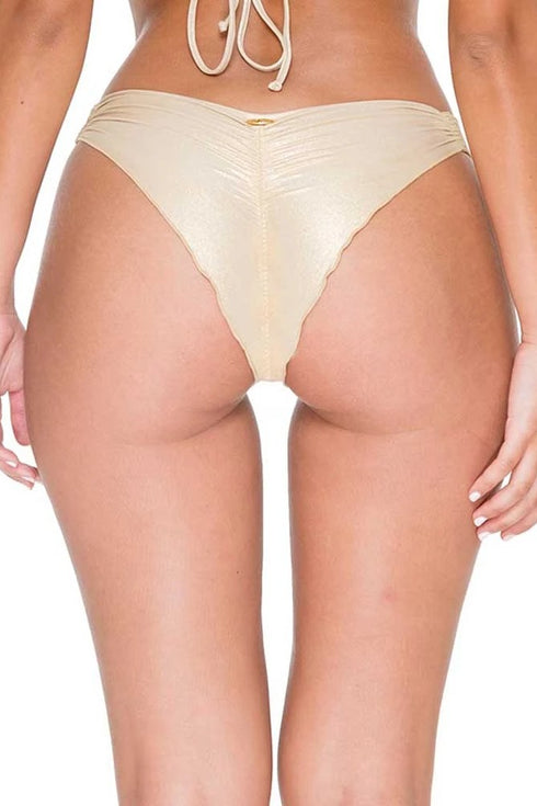 Luli Fama Cosita Buena STRAPPY BRAZILIAN RUCHED BACK BOTTOM