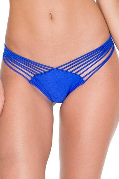 Luli Fama Cosita Buena STRAPPY BRAZILIAN RUCHED BACK BOTTOM