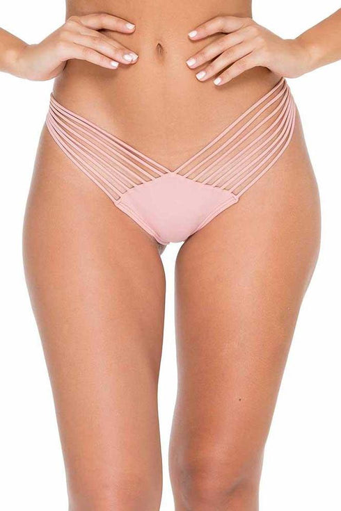 Luli Fama Cosita Buena STRAPPY BRAZILIAN RUCHED BACK BOTTOM