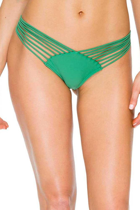 Luli Fama Cosita Buena STRAPPY BRAZILIAN RUCHED BACK BOTTOM