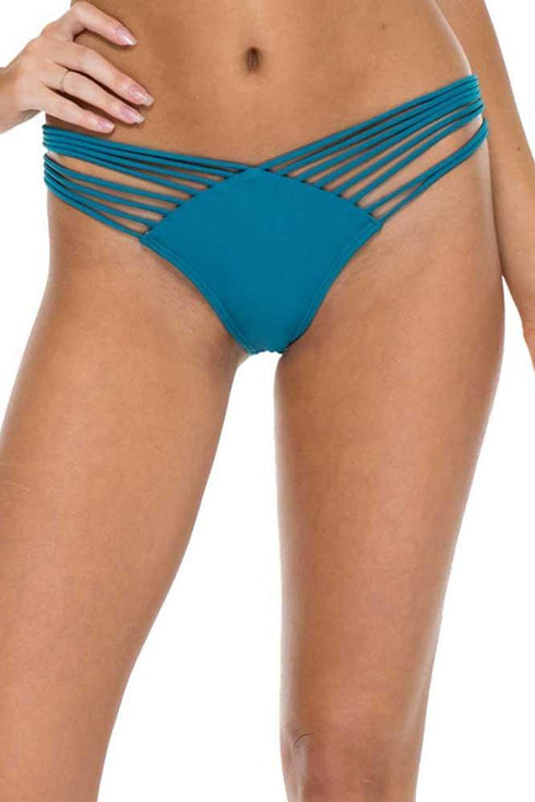Luli Fama Cosita Buena STRAPPY BRAZILIAN RUCHED BACK BOTTOM