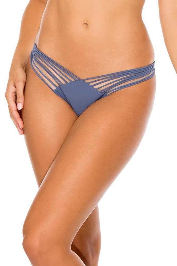 Luli Fama Cosita Buena Strappy Brazilian Ruched Back Bottom