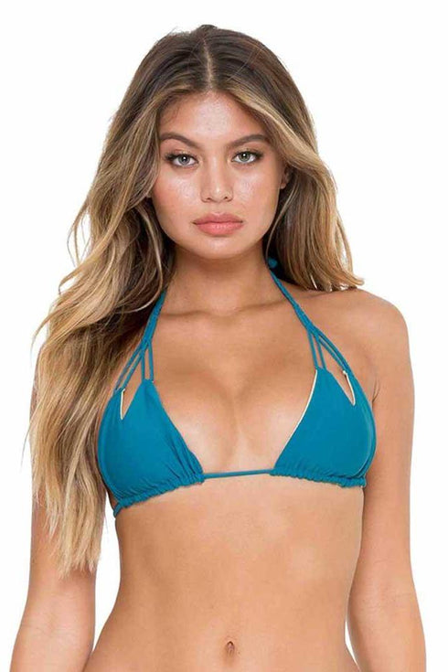 Luli Fama Cosita Buena REVERSIBLE ZIG ZAG CUTOUT TRIANGLE TOP