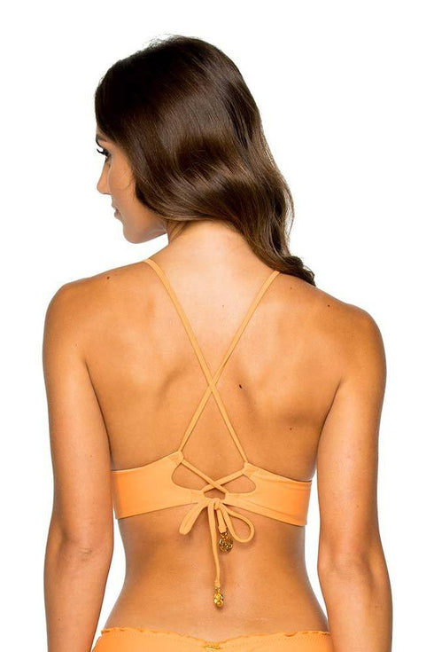 Luli Fama Cosita Buena REVERSIBLE HALTER BUSTIER TOP