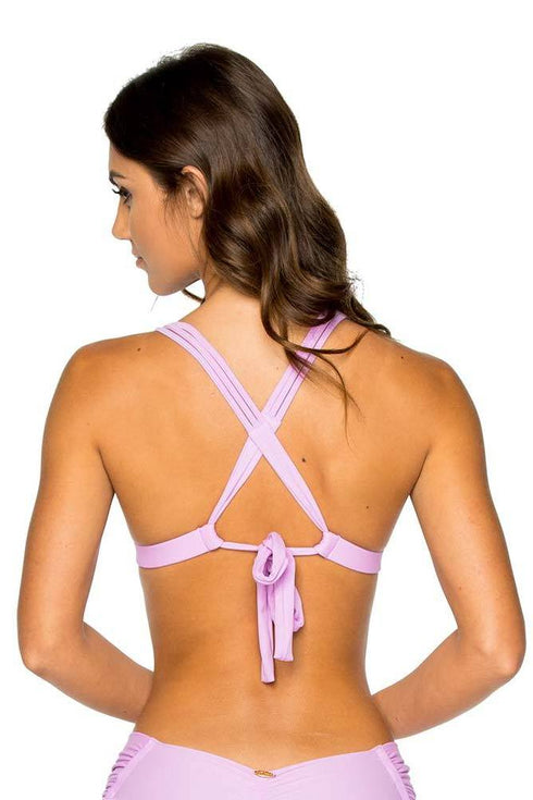 Luli Fama Cosita Buena Molded Push Up Bandeau Halter Top