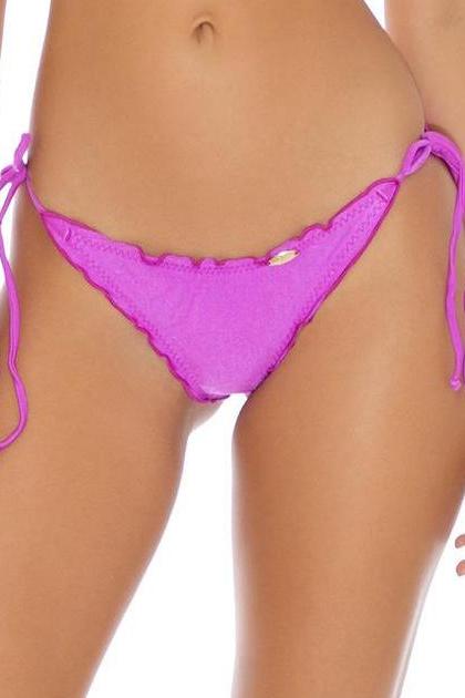 Luli Fama Cosita Buena Wavey Brazilian Tie Side Ruched Back