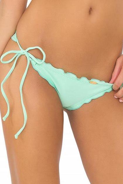 Luli Fama Cosita Buena Wavey Brazilian Tie Side Ruched Back