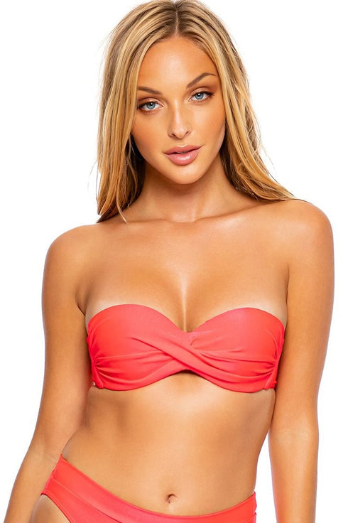 Luli Fama Cosita Buena Underwire Push Up Bandeau Top