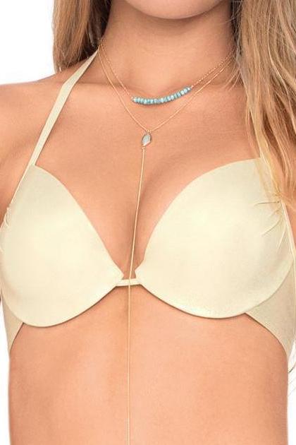 Luli Fama Cosita Buena Seamless Plunge Underwire Push Up Top