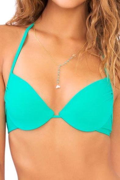 Luli Fama Cosita Buena Seamless Plunge Underwire Push Up Top