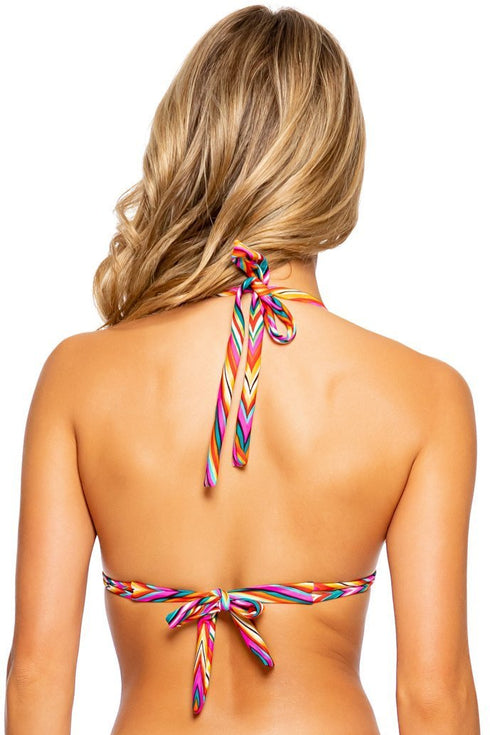 Luli Fama Rule Breaker Triangle Halter Top