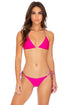 Luli Fama Jeweled Wavey Ruched Back Tie Side Bottom