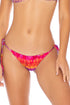Luli Fama Jeweled Wavey Ruched Back Tie Side Bottom