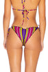 Luli Fama Party Animal Wavey ruched back brazilian tie side bottom