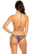 Luli Fama Love Spell Wavy Ruched Back Tie Side Bottom