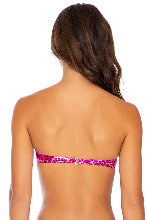 Luli Fama Rockstar Underwire Push Up Bandeau Top