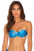 Luli Fama Rockstar Underwire Push Up Bandeau Top