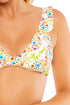 Luli Fama Secret Garden Ruffle Cross Back Halter Top