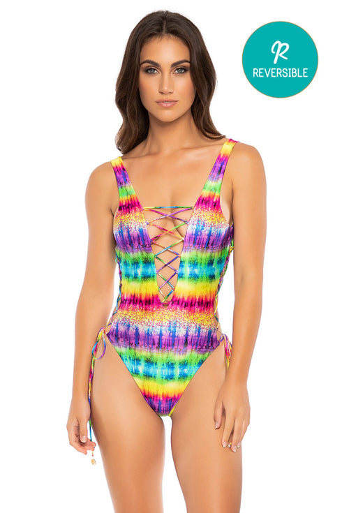 Luli Fama Afterglow Open Side One Piece Bodysuit