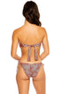 Luli Fama Glam Lovin Wavy Ruched Back Full Tie Side Bottom