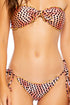 Luli Fama Glam Lovin Wavy Ruched Back Full Tie Side Bottom