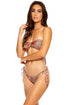Luli Fama Glam Lovin Wavy Ruched Back Full Tie Side Bottom