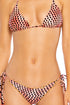 Luli Fama Glam Lovin Wavy Ruched Back Tie Side Bottom