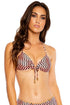 Luli Fama Glam Lovin Molded Push Up Bandeau Halter Top