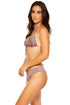 Luli Fama Glam Lovin Pucker Band Ruched Minimal Coverage Bottom