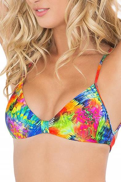 Luli Fama Mundo De Colores Tassel Back Bra Top