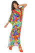 Luli Fama Mundo De Colores Button Front Long Caftan