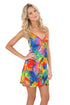Luli Fama Mundo De Colores Tassel Back Mini Dress