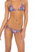 Luli Fama Besos De Sal Wavey Ruched Back Brazilian Tie Side Bottom