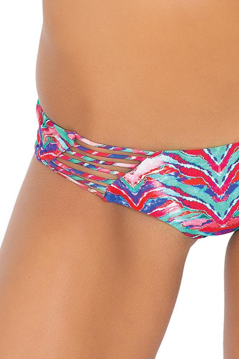 Luli Fama Besos De Sal Strappy Cut Out Tiny Bottom