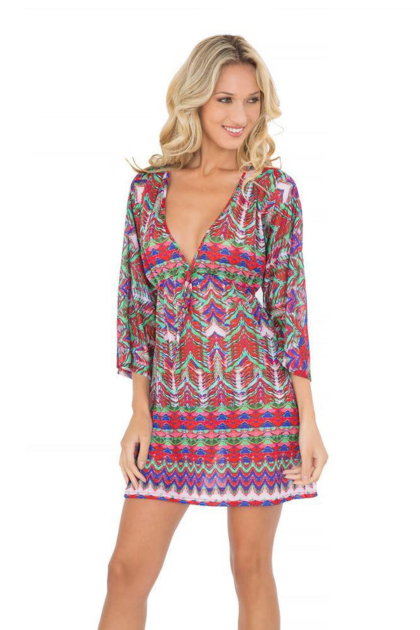 Luli Fama Besos De Sal Long Sleeve Tunic