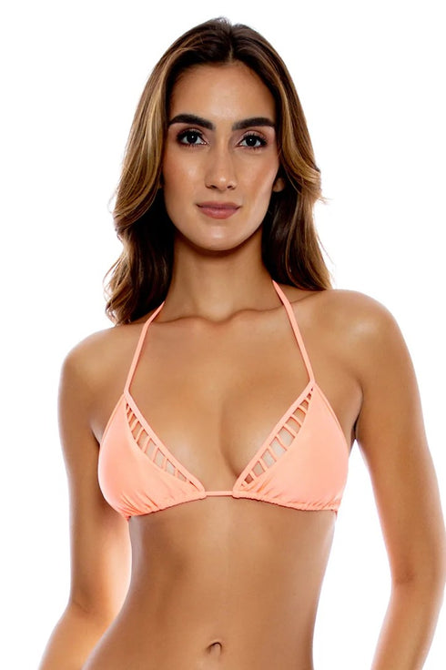 Luli Fama Verano De Rumba Strappy Cut Out Triangle Top