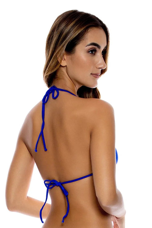 Luli Fama Verano De Rumba Strappy Cut Out Triangle Top