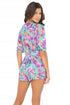 Luli Fama Pequeño Paraiso Wrap Front 3/4 Sleeve Romper
