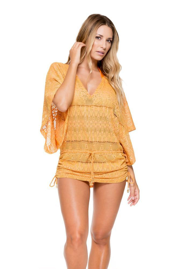 Luli Fama Obsession Cabana V-Neck Dress