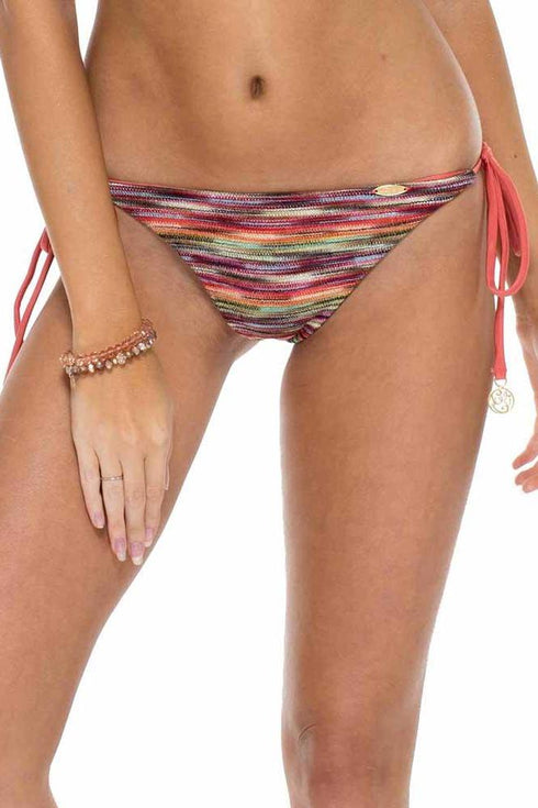 Luli Fama Cha-cha-cha Ruched Brazilian Tie Side Bottom