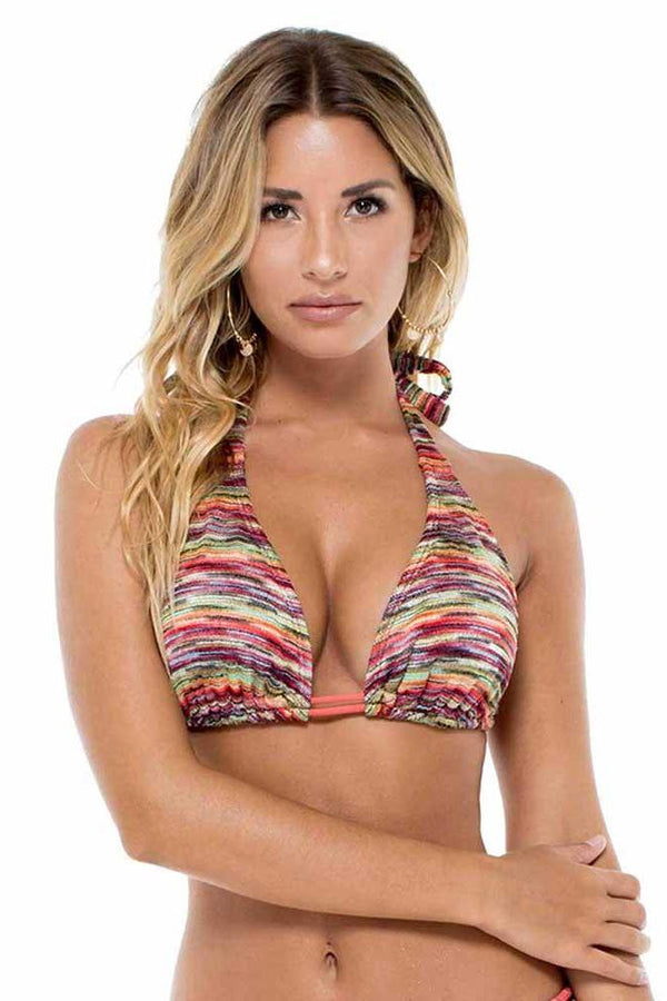 Luli Fama Cha-cha-cha Triangle Halter Top