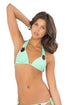Luli Fama For Your Eyes Only Net Insert Halter Top