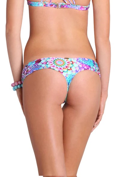 Luli Fama Sol Brillante Hand Knit Croc.flower Sides Skimpy